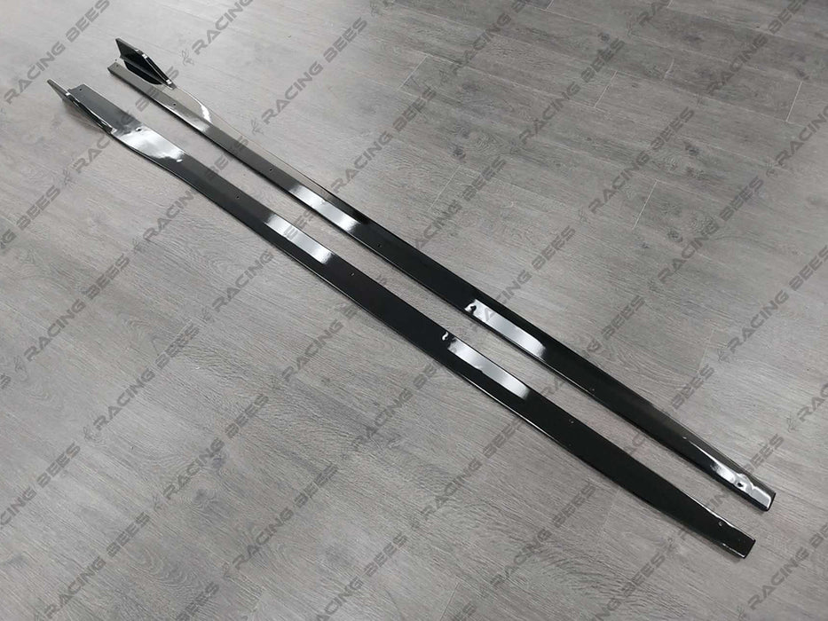 2012-2018 BMW F30 3 Series GT Style Side Skirt Extension (Black)