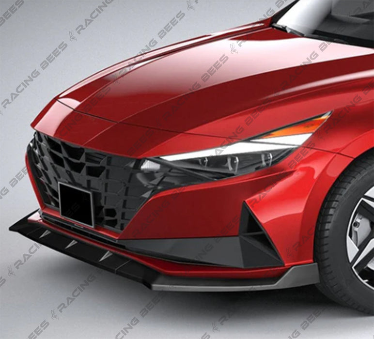 2021-2023 Hyundai Elantra Base GT Style Front Bumper Lip (Black)