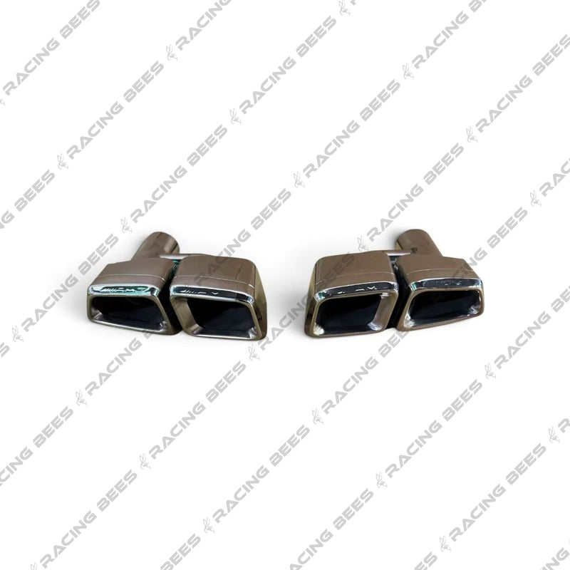 Mercedes-Benz W204 C-CLASS / W212 E-CLASS Universal fit Black Series AMG Style Quad Tips (One Pair)