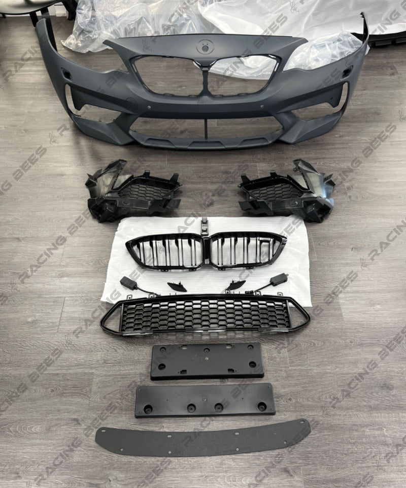 2014-2018 BMW F22/F23 2 Series M2C Style Front Bumper Conversion