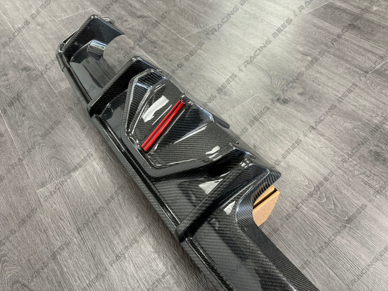 2021+ BMW G80/G82 LED Style Rear Diffuser (Carbon Fiber)