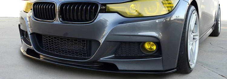 2012-2018 BMW F30 3 Series AP Style Front Bumper Lip (Gloss Black)