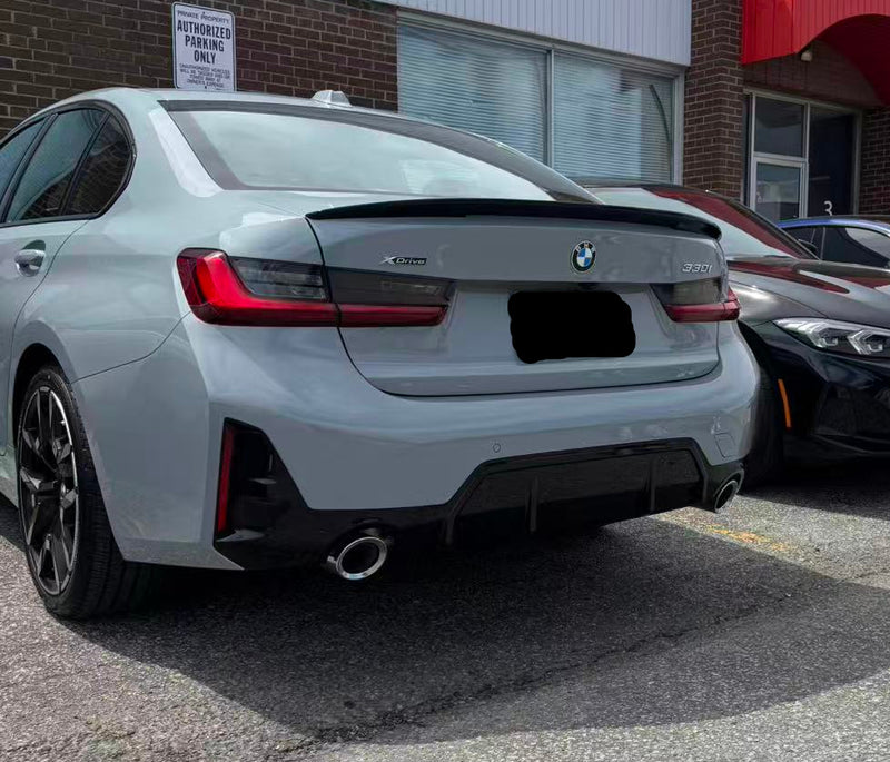 2019+ BMW G20 3 Series Performance Style Trunk Spoiler (Black)