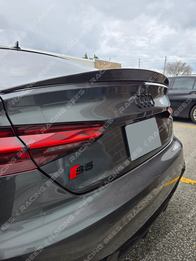 2018-2023 Audi B9 A5/S5/RS5 Sportback HK Style Trunk Spoiler(Carbon Fiber)