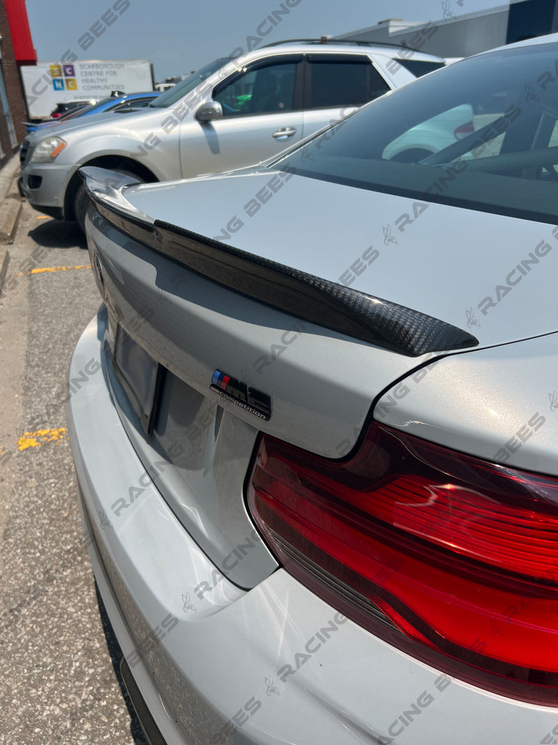 2014-2018 BMW F22/F87 2 Series Trunk Spoiler CS Style (Carbon Fiber)