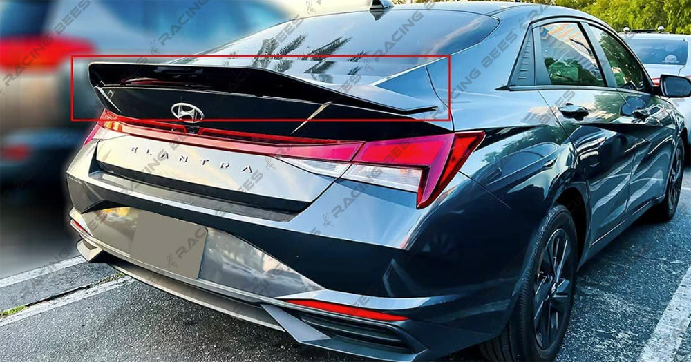 2021-2023 Hyundai Elantra R Style Trunk Spoiler (Black)