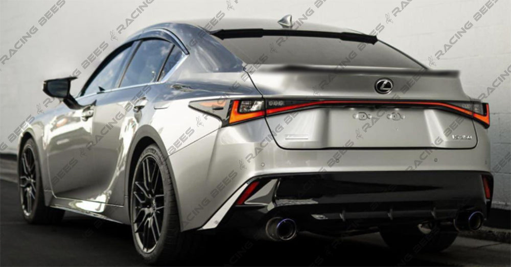 2021+ Lexus IS300/350/500 V Style Rear Roof Spoiler (Carbon Fiber)