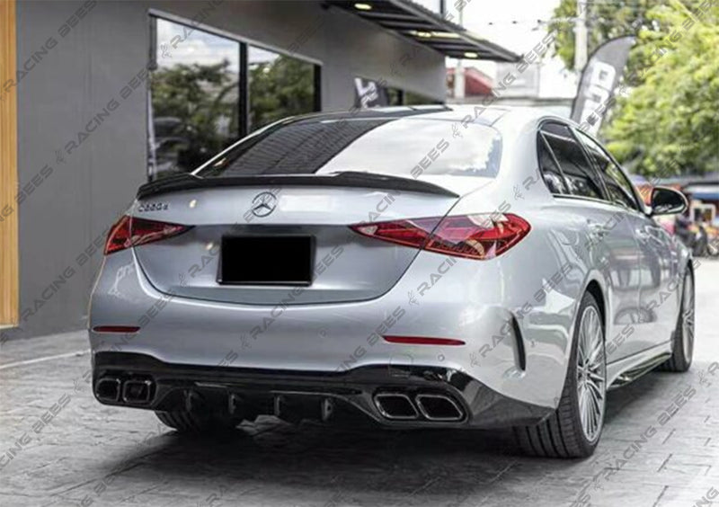 2022+ Mercedes-Benz C Class Sedan V Style Trunk Spoiler (Carbon Fiber)