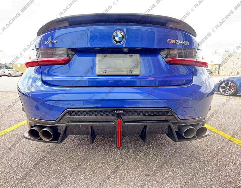 2023+ BMW G20 3 Series A Style Rear Diffuser (Quad Outlet)