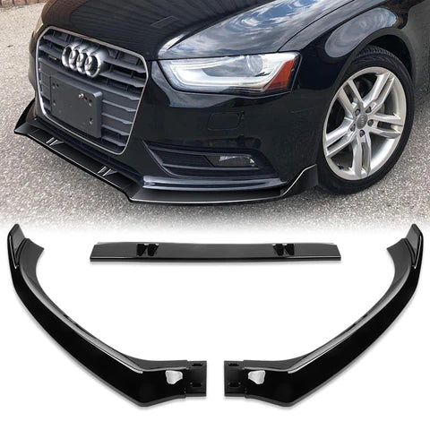 2013-2016 Audi A4 Base RS Style Front lip (BLACK)