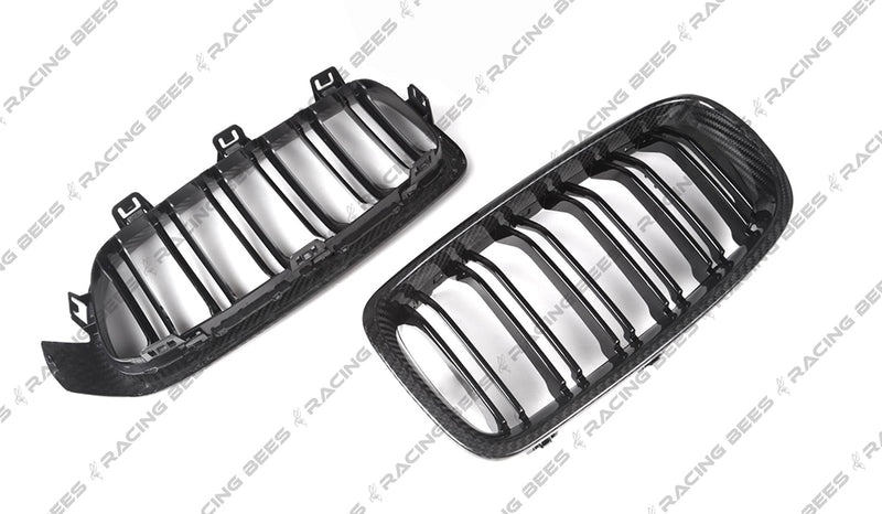 2012-2018 BMW F30 3 Series M Style Kidney Grilles (Carbon Fiber)