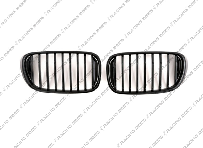 2016-2019 BMW G12 7 Series M Style Gloss Black Kidney Grilles (Gloss Black)
