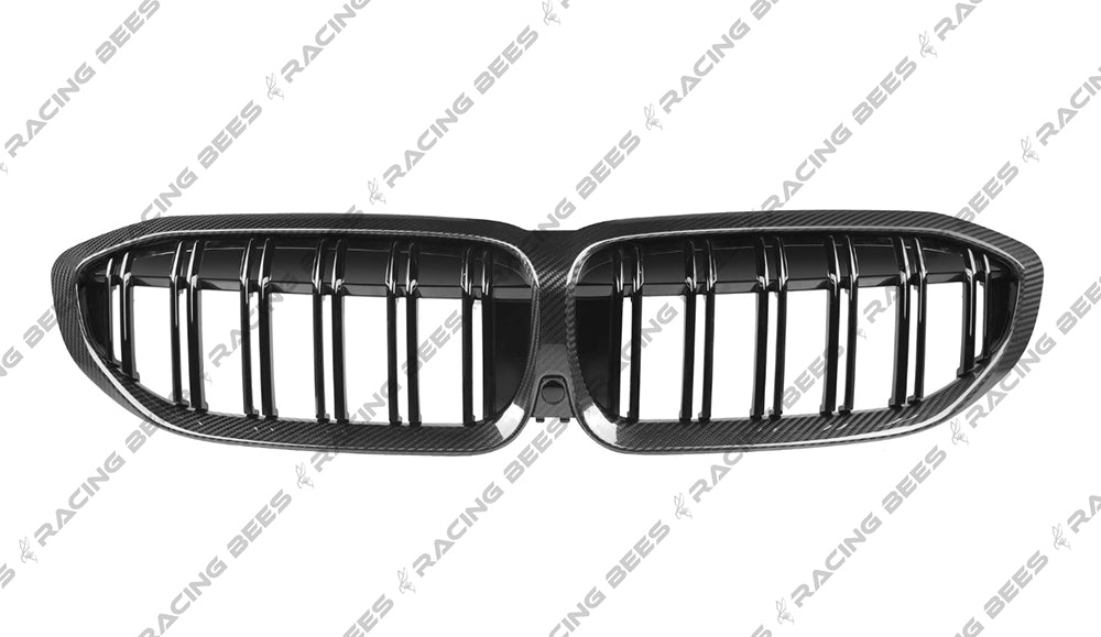 2019-2022 BMW G20 3 Series M Style Front Grille (CARBON FIBER) — RACINGBEES