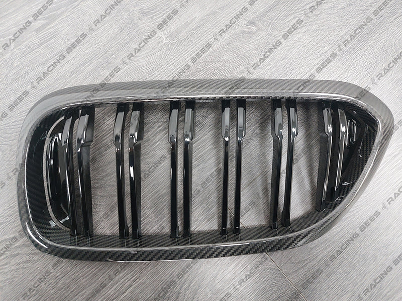 2017-2020 BMW G30 5 Series/F90 M5 M Style Kidney Grilles (Carbon Fiber)