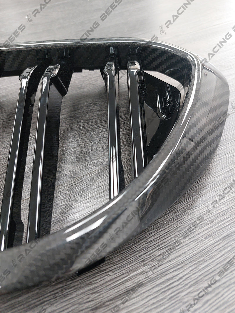 2017-2020 BMW G30 5 Series/F90 M5 M Style Kidney Grilles (Carbon Fiber)