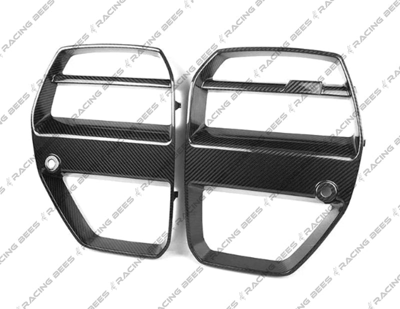2021+ BMW G80/G82 V Style Front Grille Replacements (Carbon Fiber)