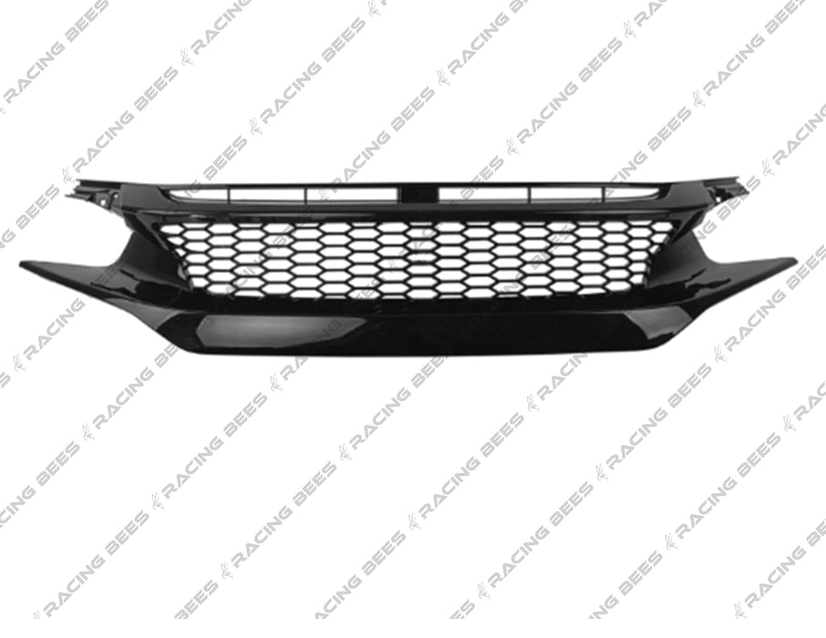 2016-2018 Honda Civic V2 Mesh Front Grille (Black)