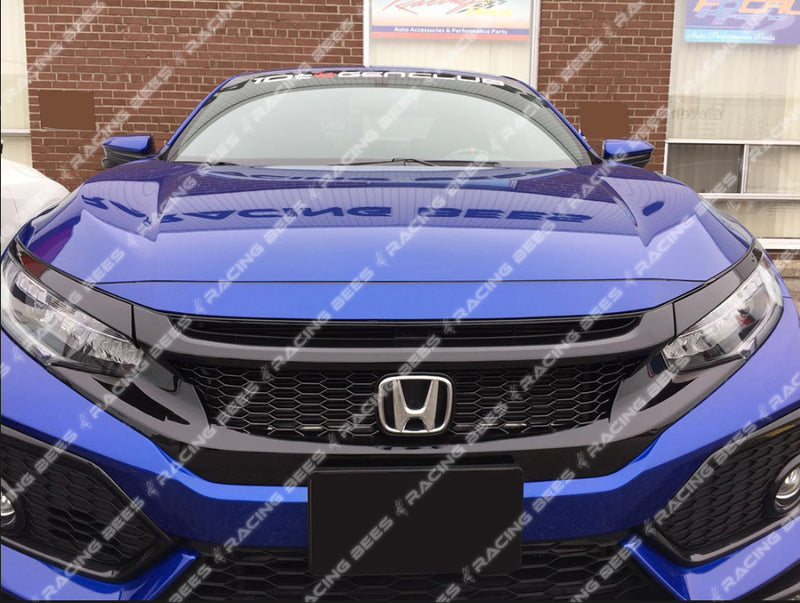 2016-2018 Honda Civic JP Style Front Grille (Black)