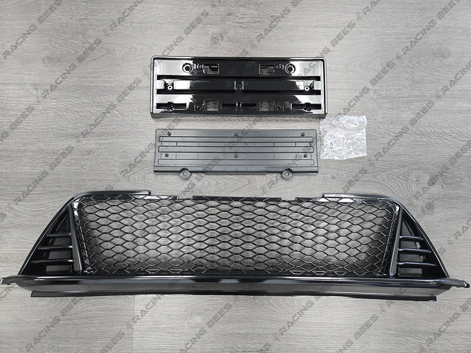 2022-2024 Honda Civic Type-R Style Lower Grille + Long Plate Holder (Black)