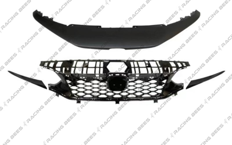 2022+ Honda Civic 4 Door Sedan Type-R Style Front Grille + Upper Trim Cover