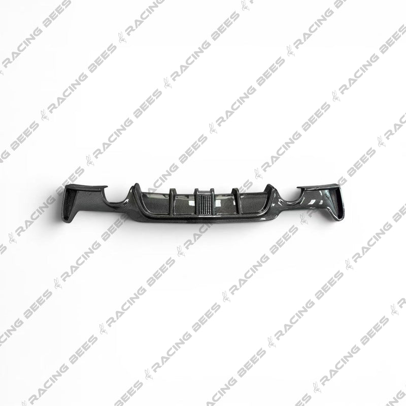 2014-2018 BMW F32 4 Series Rear LED Diffuser M Performance Style (Dual Outlet) Carbon Fiber