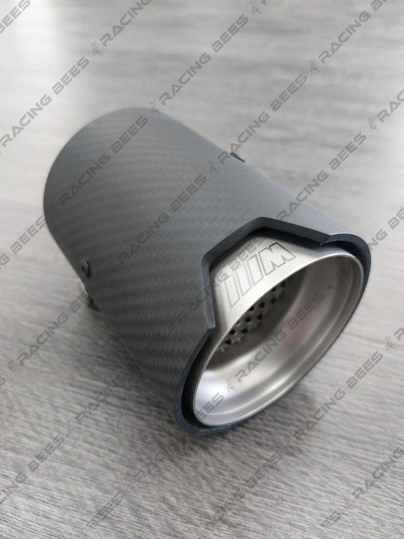 BMW M2/M3/M4 F8X Carbon Fiber M-Performance Stainless Steel - Single Exhaust Tip 1 Piece