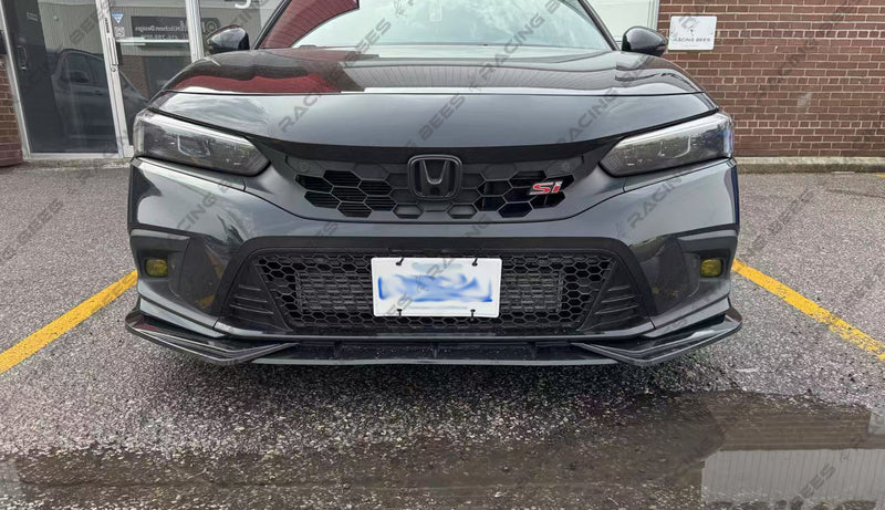 2022-2024 Honda Civic Type-R Style Lower Grille + Fog Covers (Black)