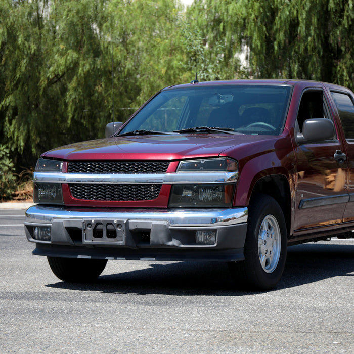 2004-2012 Chevrolet Colorado/GMC Canyon/Isuzu I-Series Factory Style Headlights & Corner Lights Pair(Matte Black Housing/Smoke Lens)