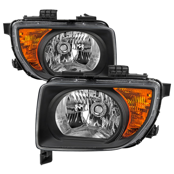 2003-2008 Honda Element Factory Style Headlights (Matte Black Housing/Clear Lens)