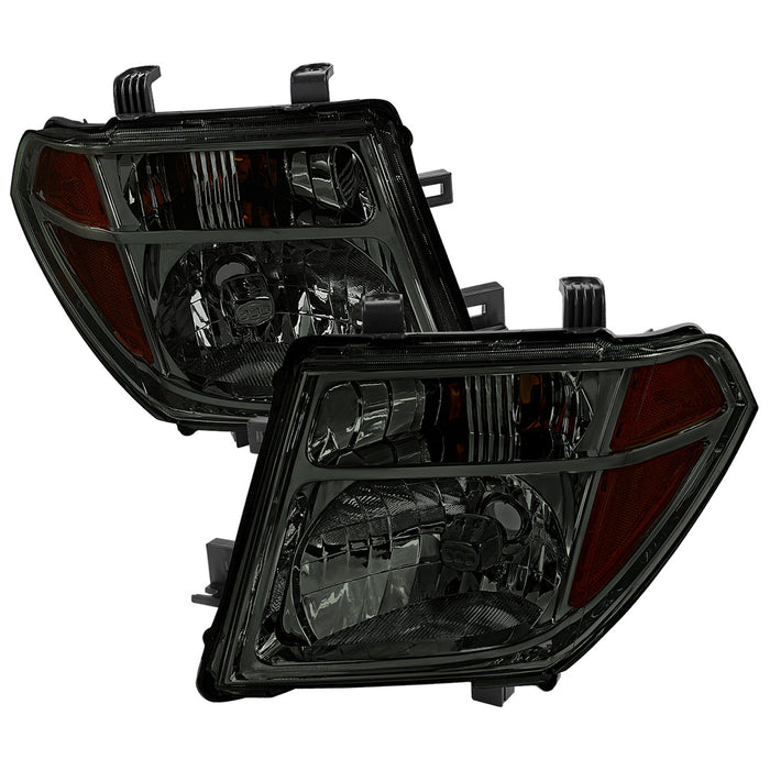 2005-2008 Nissan Frontier/2005-2006 Pathfinder Factory Style Headlights (Chrome Housing/Smoke Lens)