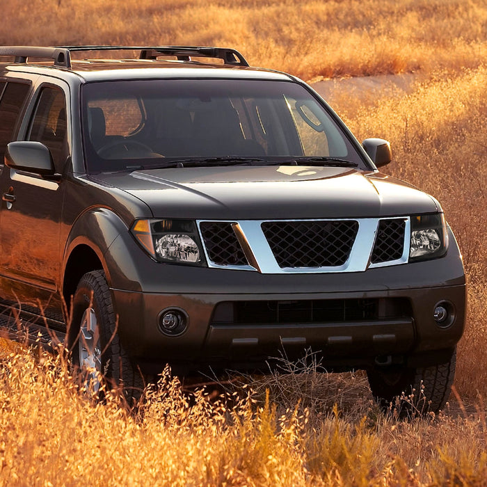 2005-2008 Nissan Frontier/2005-2006 Pathfinder Factory Style Headlights (Matte Black Housing/Clear Lens)