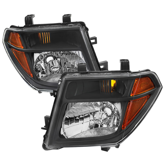 2005-2008 Nissan Frontier/2005-2006 Pathfinder Factory Style Headlights (Matte Black Housing/Clear Lens)