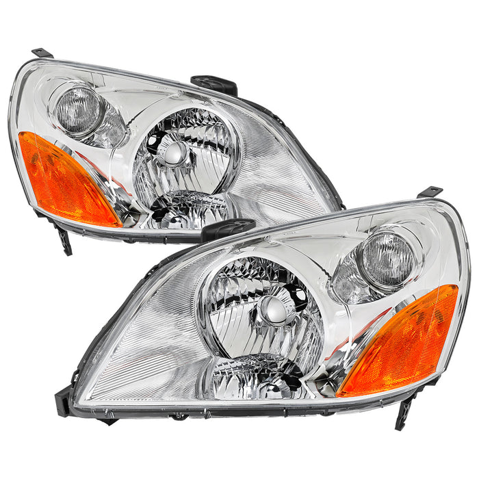 2003-2005 Honda Pilot Factory Style Headlight (Chrome Housing/Clear Lens)