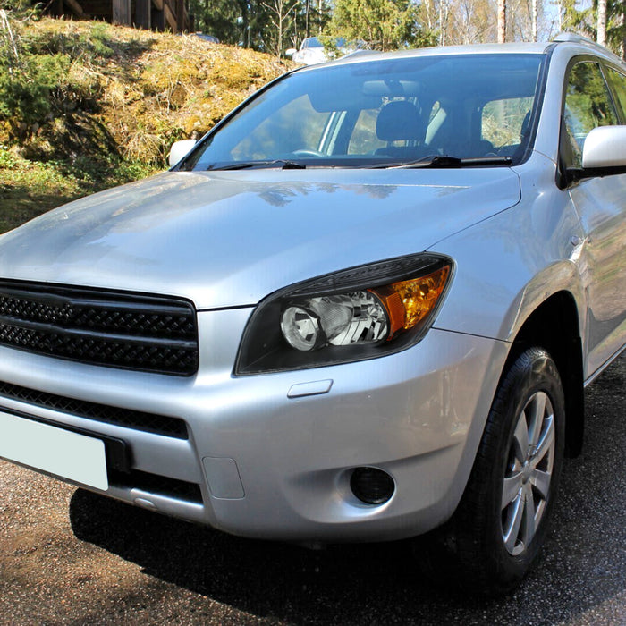 2006-2008 Toyota RAV4 Factory Style Headlights (Matte Black Housing/Clear Lens)