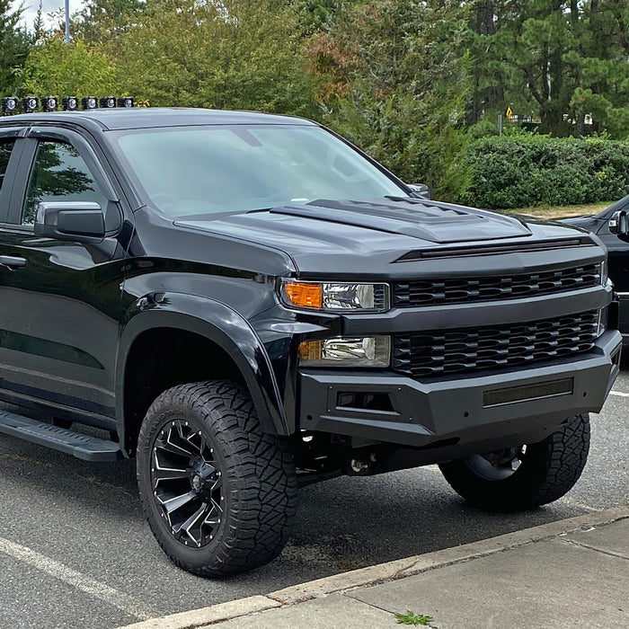 2019-2021 Chevrolet Silverado 1500 Passenger/Right Side Factory Style Projector Headlight (Matte Black Housing/Clear Lens)