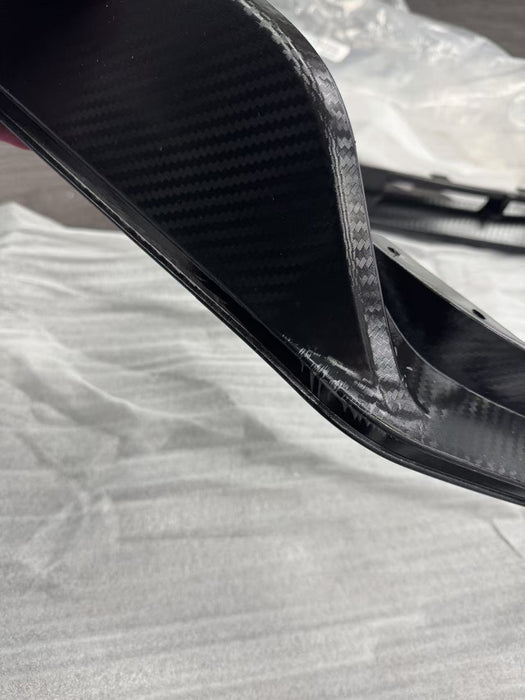 Defect/Damaged 2016-2020 Honda Civic Si/Hatchback CTR Style Front Bumper Lip (Carbon Look)