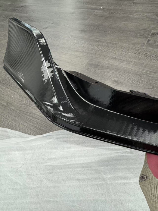 Defect/Damaged 2016-2020 Honda Civic Si/Hatchback CTR Style Front Bumper Lip (Carbon Look)