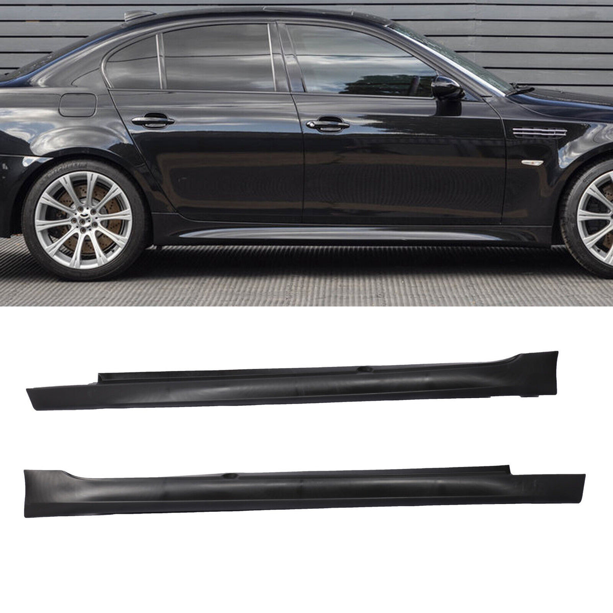 スタッドレス　5シリーズ　E39 E60等 2004-2010 BMW E60 5 Series M5 Style Side Skirts — RACINGBEES