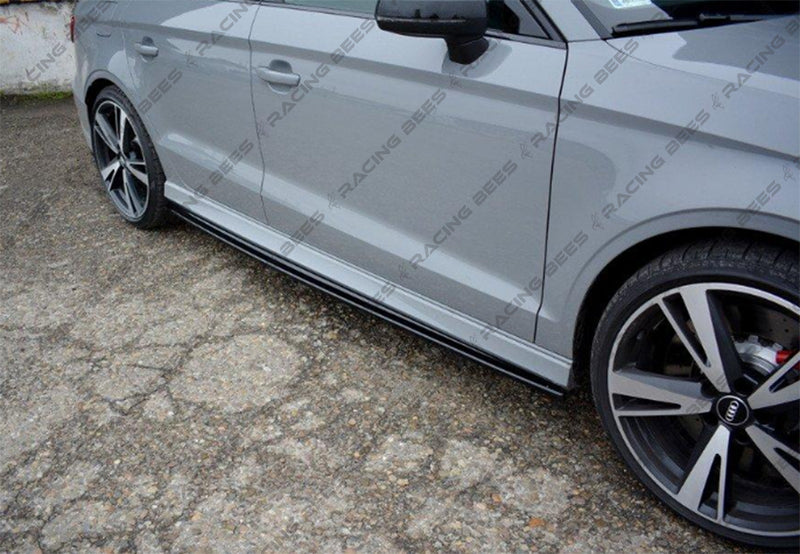2014-2020 Audi 8V A3 S-Line/S3 Models MX Style Side Skirts (Black)