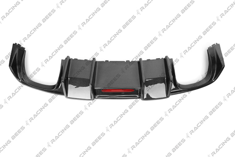 2014-2016 Audi B8V A3 S-Line/S3 BK Style Rear Diffuser (Carbon Fiber)