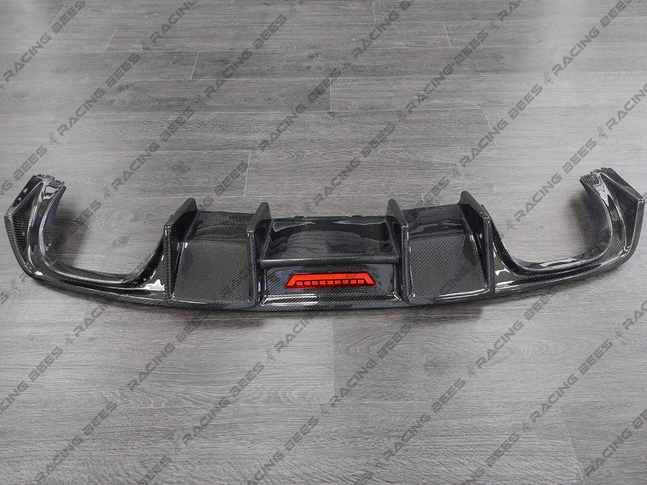 2014-2016 Audi B8V A3 S-Line/S3 BK Style Rear Diffuser (Carbon Fiber)