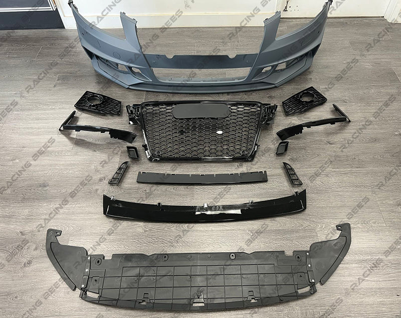 2009-2012 Audi A4 B8 RS4 V2 Style Front Bumper Conversion