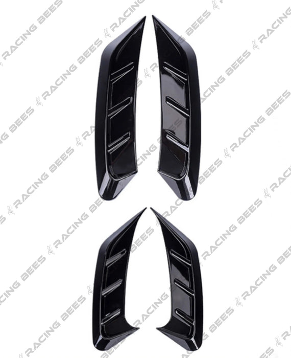 2020-2024 Audi A4/S4 B9.5  S-Line/S4 RS4 Style Headlamp/Rear Taillight Vent Trims (Black)
