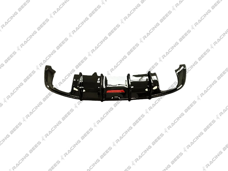 2017-2019 Audi B9 A4 S-Line/S4 K Style Rear Diffuser (Black)