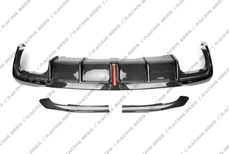 2020+ Audi B9.5 S4 BK Style Rear Diffuser (Carbon Fiber)