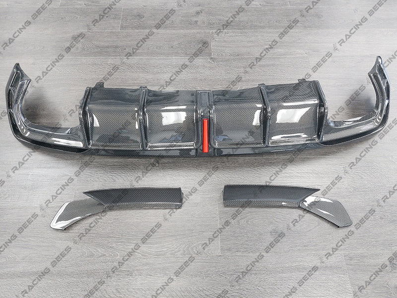 2020+ Audi B9.5 S4 BK Style Rear Diffuser (Carbon Fiber)