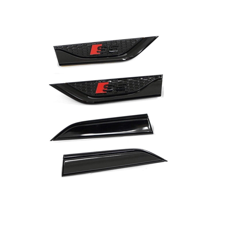 2017-2024 Audi B9/B9.5 A5/S5 Black Optics Fender Trims (Black)