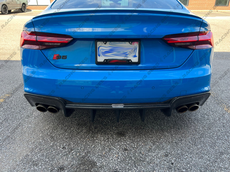 2020+ Audi B9.5 A5 S-Line/S5 BK Style Rear Diffuser (Carbon Fiber)