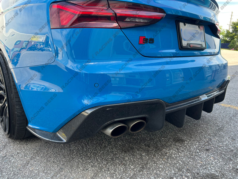 2020+ Audi B9.5 A5 S-Line/S5 BK Style Rear Diffuser (Carbon Fiber)