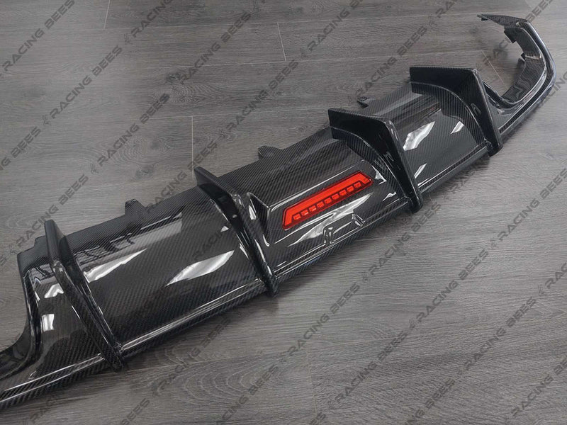 2016-2018 Audi C7.5 A6 S-Line/S6 BK Style Rear Diffuser (Carbon Fiber)